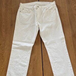 River Island Men's Cream Slim Jeans